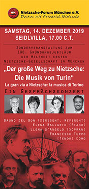 Flyer 100 Jahre Nietzsche in München - Teil 3